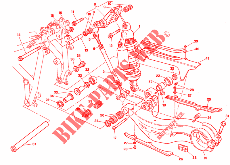 REAR SHOCK ABSORBER for Ducati 916 SPS 1997