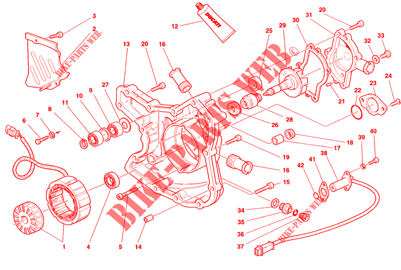 ALTERNATOR / COVER for Ducati 748 1998