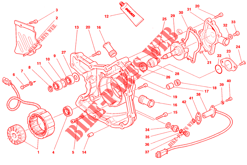 ALTERNATOR / COVER for Ducati 916 SENNA 1998
