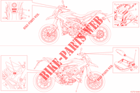 WARNING LABEL for Ducati Hypermotard 939 2018