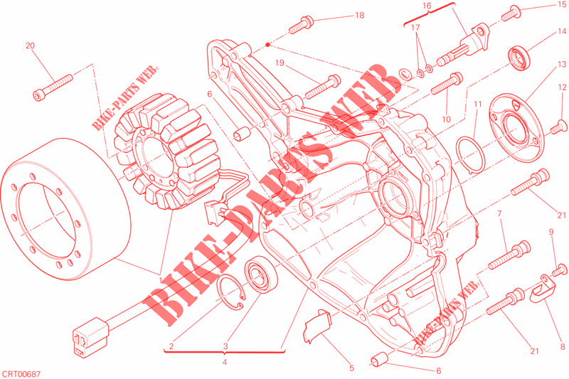 ALTERNATOR / COVER for Ducati Scrambler Classic 2016