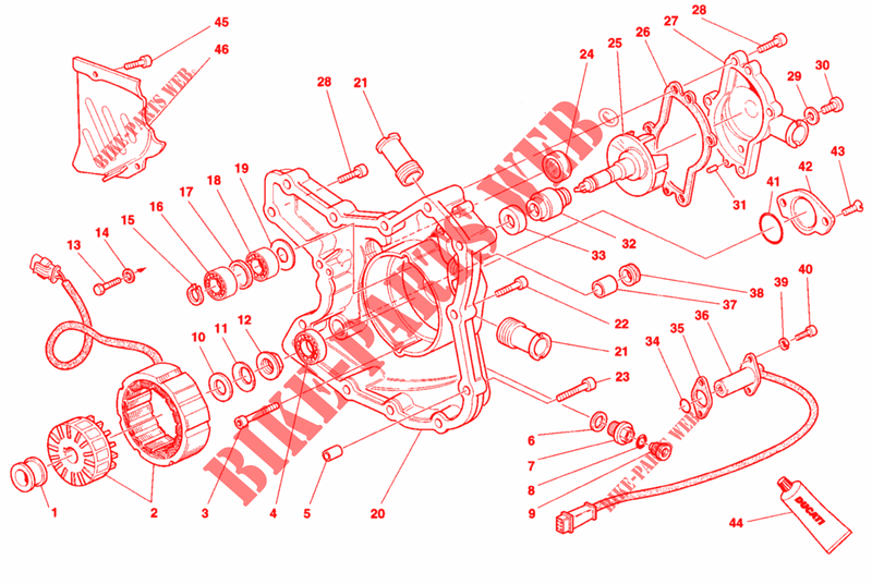 ALTERNATOR / COVER for Ducati ST2 1998
