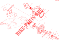 REAR WHEEL PIN for Ducati Hypermotard 950 2020