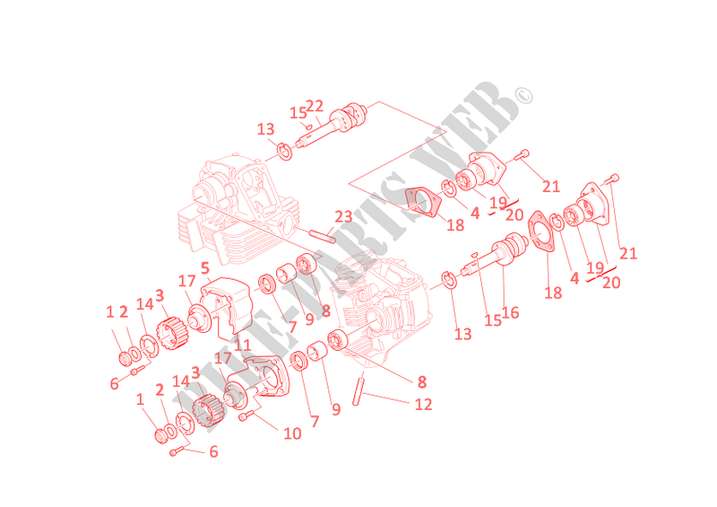 CYLINDER HEAD: TIMING SYSTEM for Ducati Monster 620 2006