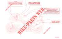 WARNING LABEL (USA) for Ducati 900 SS 2000