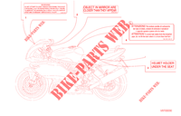 WARNING LABEL (USA) for Ducati 750 SS 2000
