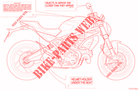 WARNING LABEL for Ducati Monster 797 2021