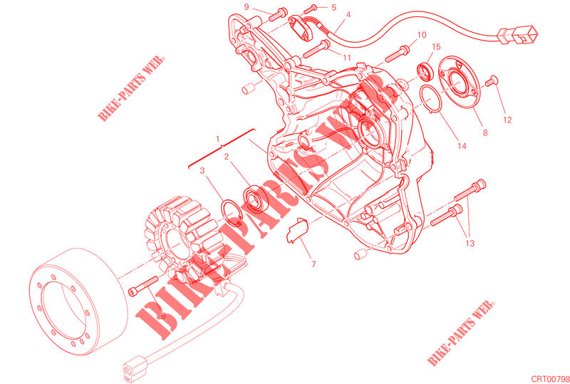 ALTERNATOR / COVER for Ducati Scrambler 800 Icon 2022