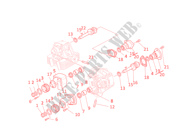 CYLINDER HEAD: TIMING SYSTEM for Ducati Monster S2R Dark 2005