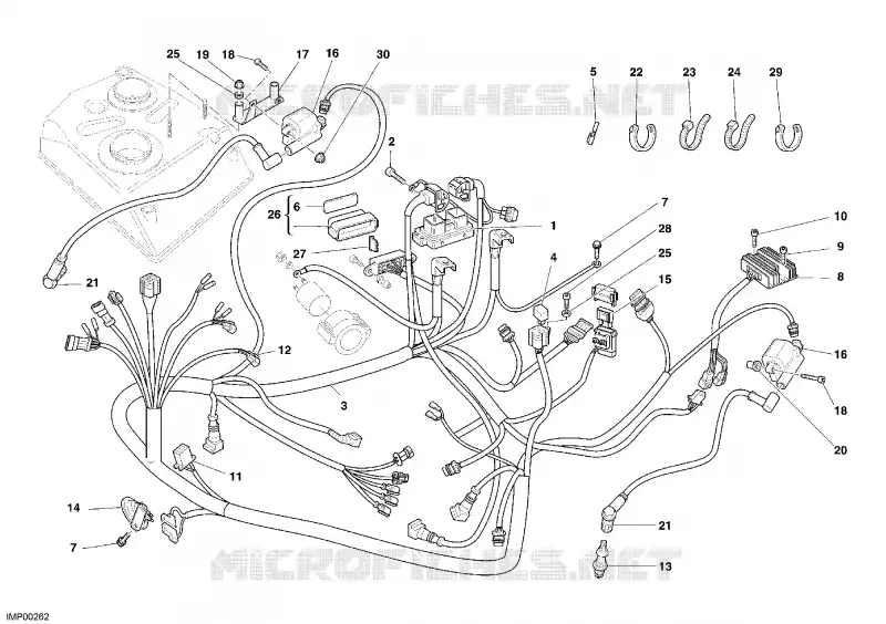 Wiring harness for Ducati Monster S2R 800 Dark 2005 - Ducati