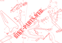 RIGHT FOOTRESTS   BRAKE PEDAL for Ducati Streetfighter V4 2022