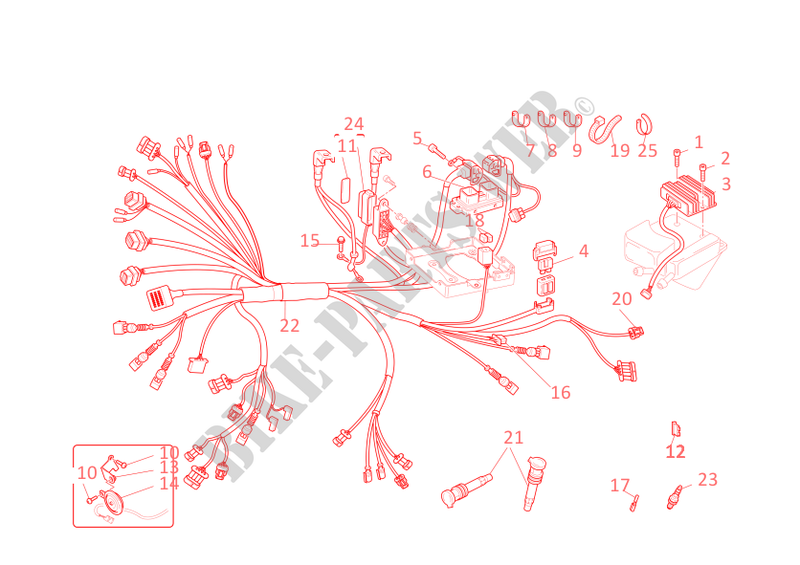 WIRING HARNESS for Ducati Monster S4R 2005
