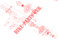 REAR WHEEL PIN for Ducati Diavel 1260 2022