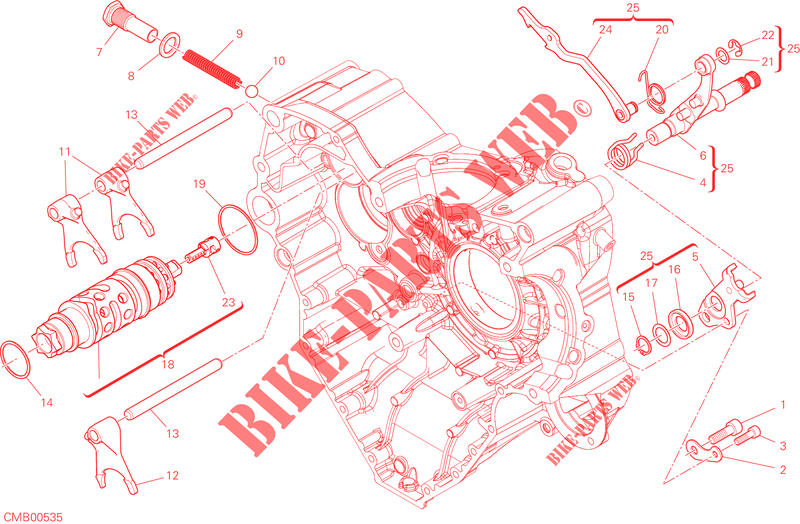 GEAR SHIFTING MECHANISM for Ducati Diavel 1260 2022