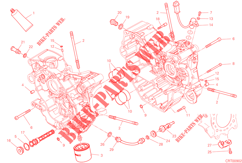 HALF CRANKCASES for Ducati DesertX 2022