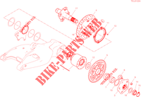 REAR WHEEL PIN for Ducati Hypermotard 950 RVE 2022