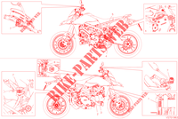 WARNING LABEL for Ducati Hypermotard 950 RVE 2022