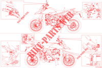 WARNING LABEL for Ducati Hypermotard 950 SP 2022