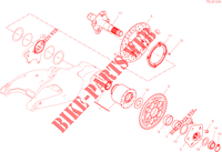 REAR WHEEL PIN for Ducati Hypermotard 950 2022
