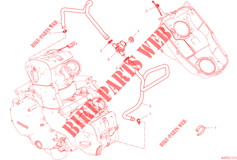 SECONDARY AIR SYSTEM for Ducati Hypermotard 950 2022
