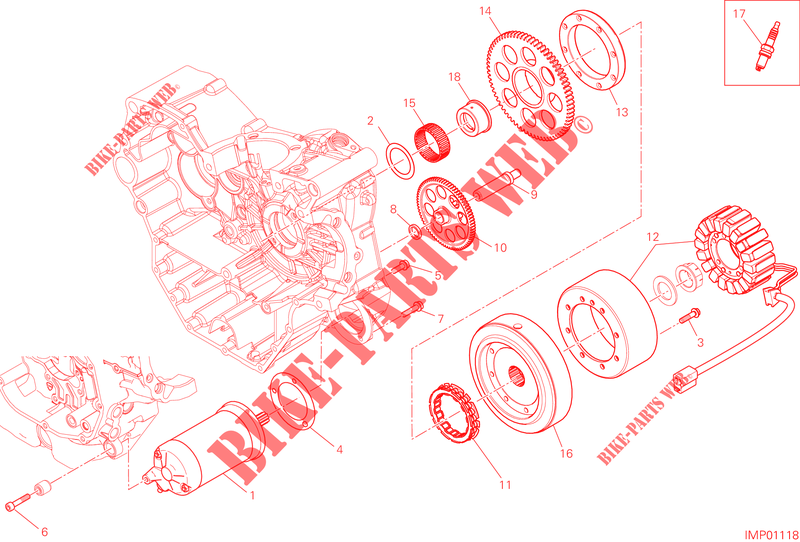 STARTER MOTOR & IGNITION for Ducati Scrambler 1100 Sport Pro 2023