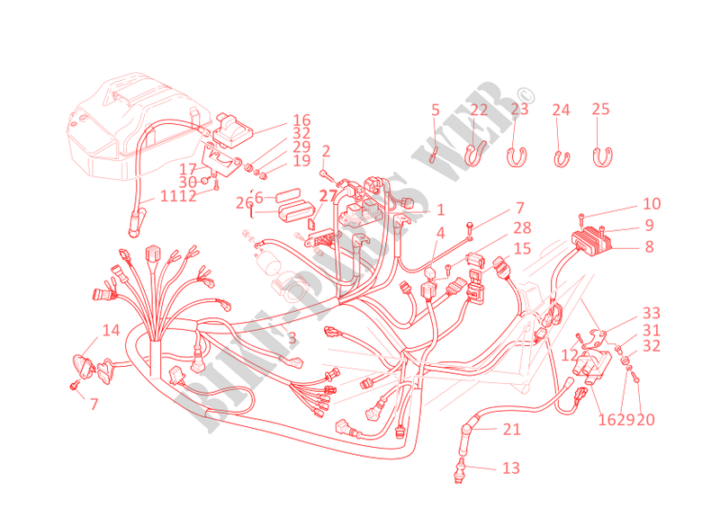 WIRING HARNESS for Ducati Monster 1000 2004