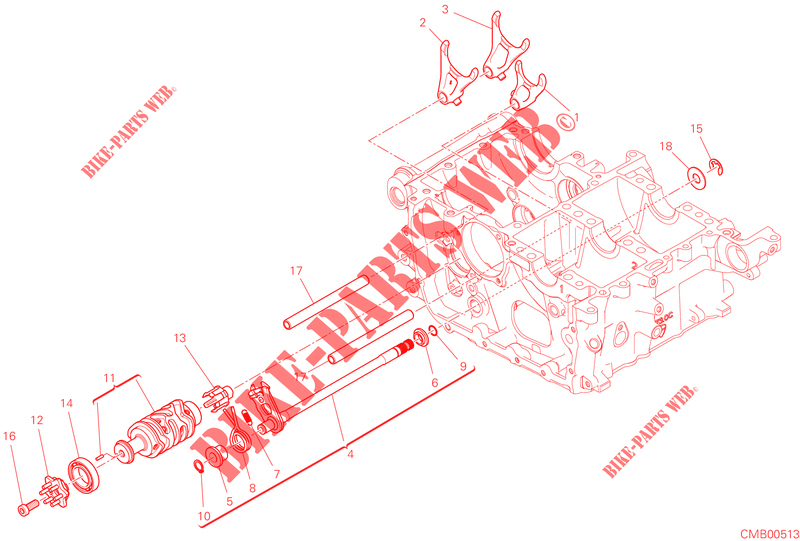 GEAR SHIFTING MECHANISM for Ducati Multistrada V4 S Full 2023
