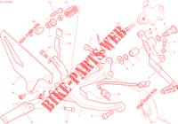 RIGHT FOOTRESTS   BRAKE PEDAL for Ducati Streetfighter V4 2023