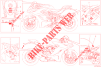 WARNING LABEL for Ducati SUPERSPORT 950 S 2023