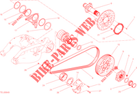 REAR WHEEL HUB   DISC   CHAIN for Ducati XDIAVEL S 2023
