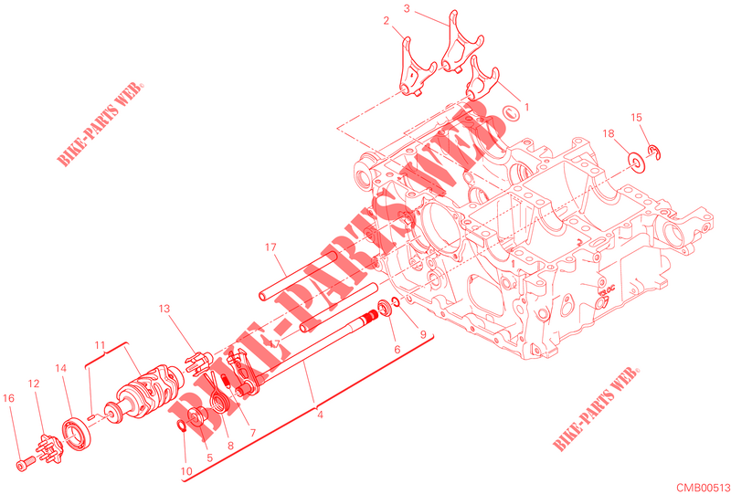 GEAR SHIFTING MECHANISM for Ducati PANIGALE V4 2023