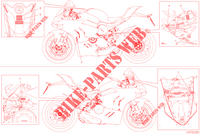 WARNING LABEL for Ducati PANIGALE V4 S 2023