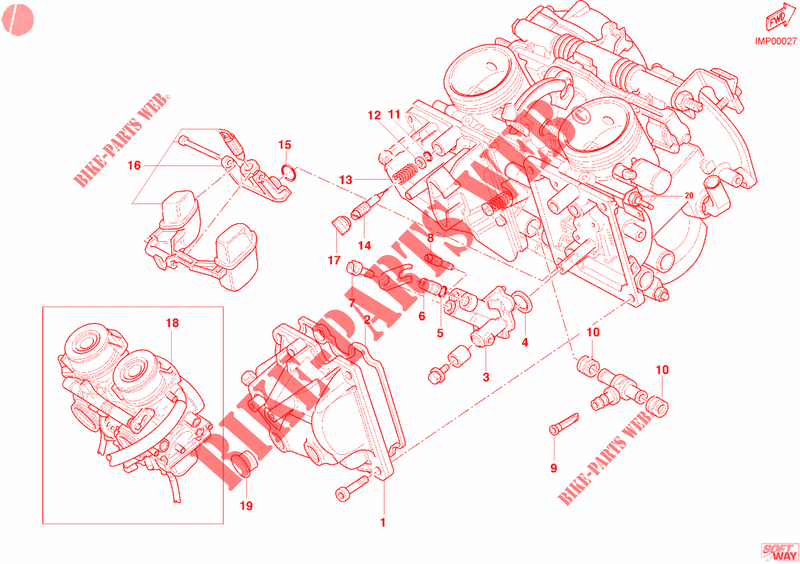 CARBURETOR for Ducati Monster 400 2003
