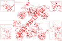 WARNING LABEL for Ducati HYPERMOTARD 950 SP 2023