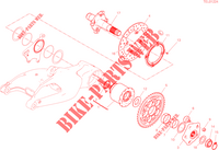 REAR WHEEL PIN for Ducati HYPERMOTARD 950 RVE 2023