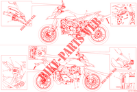 WARNING LABEL for Ducati HYPERMOTARD 950 RVE 2023