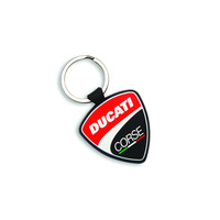 DUCATI CORSE SHIELD KEYCHAIN-Ducati
