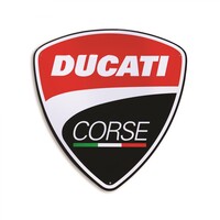 DUCATI CORSE METAL SIGN-Ducati-Merchandising Ducati